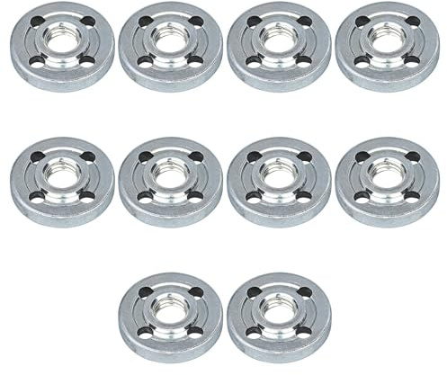10 Stück Hochleistungs Trägerplatten aus legiertem Stahl für 100-mm Winkelschleifer, Mutter, rostfreie, rostfreie Flansche