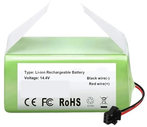 Batería De Iones De Litio For Robot Aspirador, 14,4 V, Compatible Con Conga,990 1090,Compatible Con Tesvor,X500,N79 N79S DN622,11 11S 30(4800mAh)