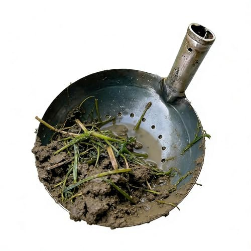 Pala para Lodos De Hierro - Herramienta De Limpieza Exterior | Cucharón De Drenaje para Alcantarillas, Fosas Sépticas, Jardines Y Granjas | Operaciones Ideales De Escombros, Lodo, Y Draga