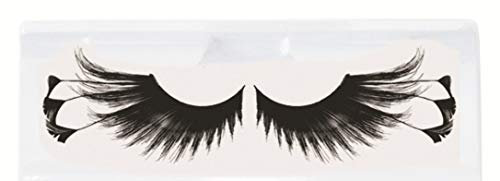 Künstliche Wimpern Federn lang, Schwarz