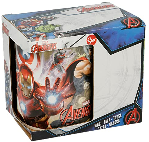 TAZA CERAMICA 325 ML EN CAJA DE REGALO AVENGERS DUST