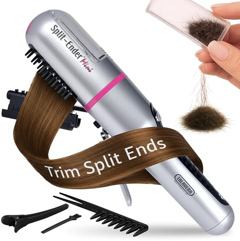 Split Ender Mini The Original Cordless Split End Hair Trimmer for Dry, Damaged and Brittle Split Ends - Pink
