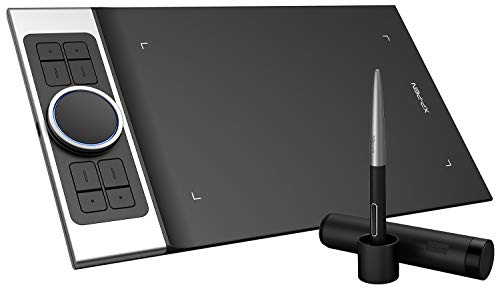 XPPen Deco Pro - Tablet grafico per Android da 9 x 5 pollici, con doppia rotelle, 8 scorciatoie stilo a 8192 livelli, compatibile con Mac/Windows/Tablet e Smartphone Android/Chrome OS