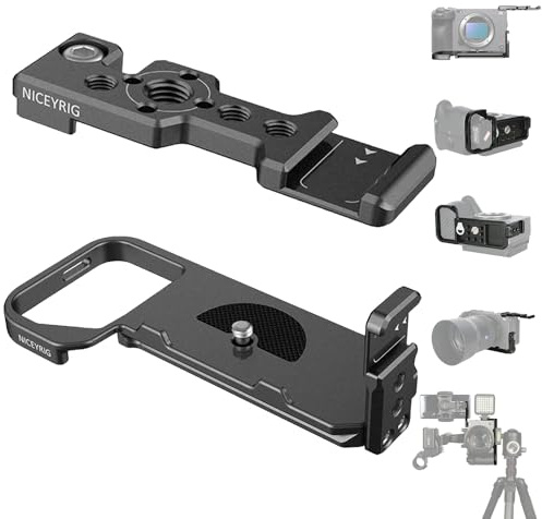 NICEYRIG Kamera-Halbkäfig-Kits für Sony FX3,Sony ILME-FX30,FX3/FX30 Camera Expansion Plate mit Cold Shoe