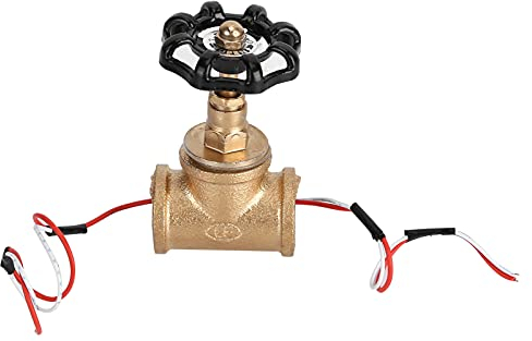 Les-Theresa 3/4in Steampunk Vintage interrupteur de lumière vanne d'arrêt interrupteur de lumière industriel rétro noir interrupteur de lampe avec fil rouge fil blanc pour magasin à domicile