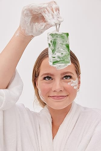 Envy U Green Tea Soap Bar - Moisturizer Antioxidant Soap for a Brighter Youthful Complexion - Natural Organic Soap on a Rope with Coconut Milk and Essential Oils - Face and Body Wash