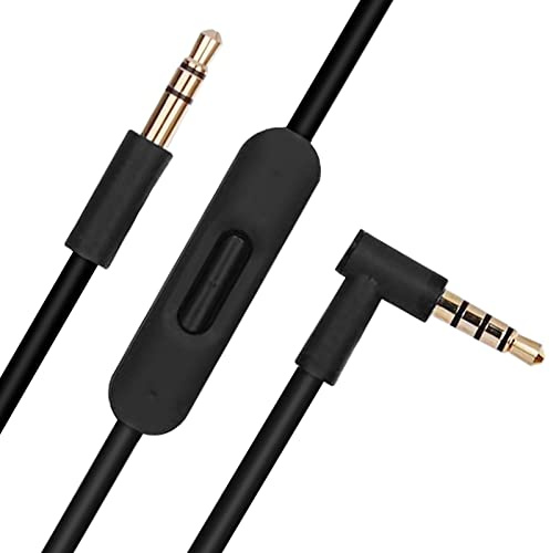 Ersatz-3,5-mm-Audiokabel Kompatibel mit Beats Solo 4/Solo 3/Solo 2/Studio 3/Studio 2/Detox/Mixr/Executive Pill Wireless HD Pro, für Sony WH-1000XM4/WH-1000XM5/WH-CH720N Kopfhörer mit Mikrofon (1,4 m)