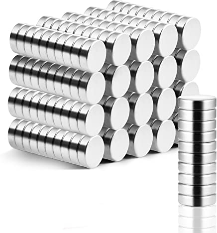 200 Stück Neodym Magnete Extra Stark, 6 mm x 2 mm Mini Magnete Klein, Magneten Rund Kühlschrankmagnete für Magnettafel, Whiteboard Magnet für Kühlschrank, Pinnwand, Büro, Schule