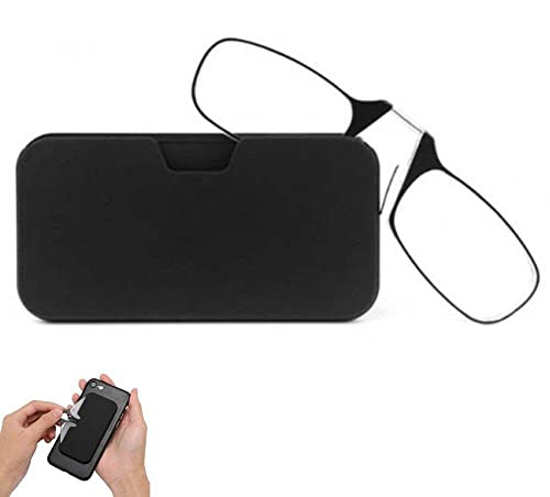 Hrippy Lesebrillen Stecken Nez Armless Nase Pribing Slim Flat Leses Gläses Frauen Männer Mini Nasenbrille Mini Tragbarer Gehäuse