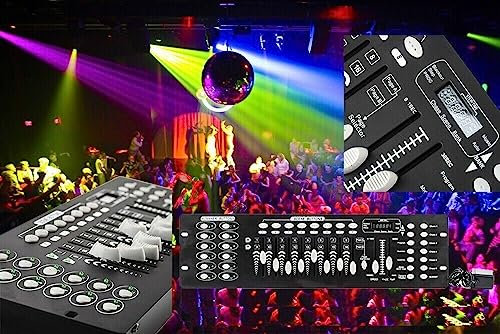 KAELA CENTRALINA DMX MIXER CONTROLLER LUCI DISCO EFFETTI DJ 192 CANALI DMX 512