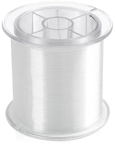 Klarer Nylonfaden 500m Durchsichtige Nylon Schnur 0,3mm Transparenter Perlenfaden Klar Unsichtbar Nylonfaden für Armbänder Hängend Ornamente