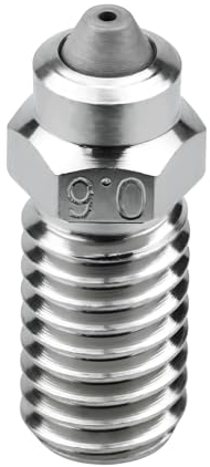 Upgrade Bimetall Düse 0.6mm High Flow Hochtemperatur überzogener Kupfer gehärteter Stahl Bimetall Düse kompatibel mit AnkerMake M5 M5C 3D Drucker (0.6)