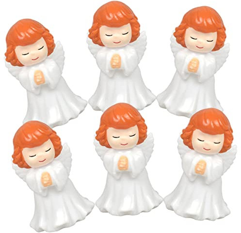 LIFKOME 6stücke Teiliges Figuren Süße Gebetsengel Dekoration Für Geburtstagsfeiern Und Backen Mädchen Cake Decor Feenfiguren Für Innen Und Außen