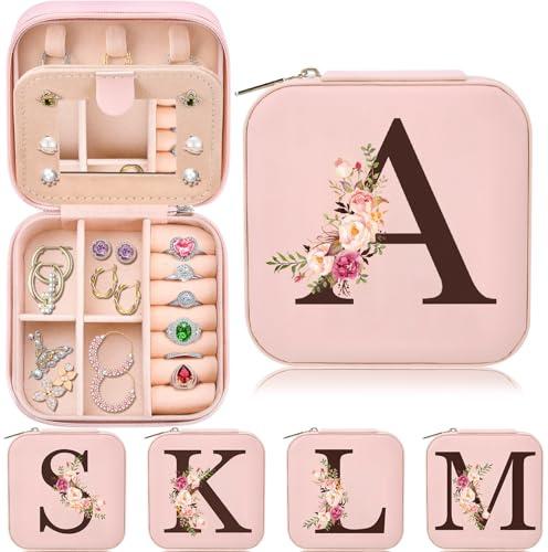 Regalos para el día de la madre para esposa e hija – Regalos para adolescentes y mujeres – Regalos de moda para adolescentes, caja de joyería de viaje, organizador personalizado, regalo de Navidad