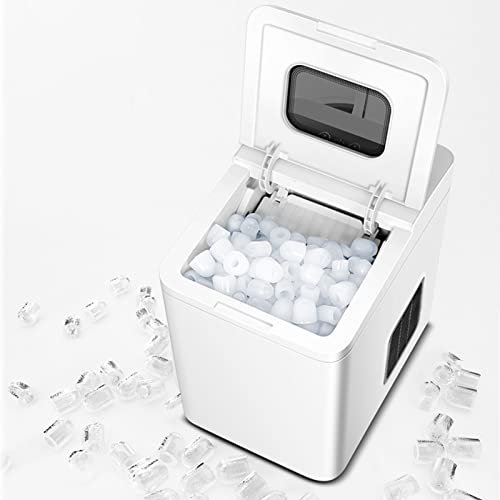 Mini Aire Acondicionado de bajo Ruido, Pequeña Máquina para Hacer Hielo de Escritorio, ABS Blanco, Máquina para Hacer Hielo Portátil para Encimera, para Cocina, Estudio, Oficina,