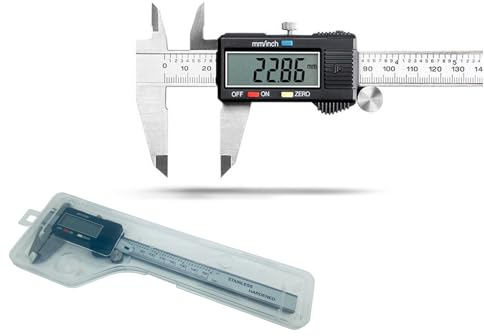 Digitaler Messschieber, jj-shop24 Schieblehre Messlehre, Messung 0-150 mm LCD-Display, Metall, Edelstahl, Messen