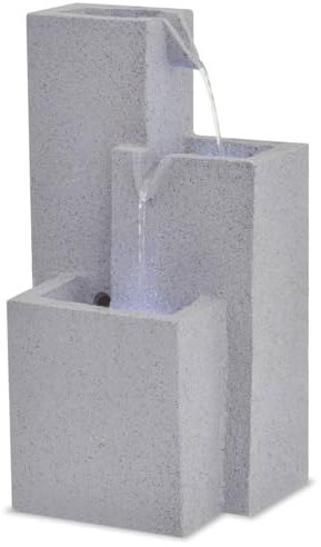 qohoio Fontana da Interni con Luce a LED in Poliresina,Arredo,Fontane e laghetti,Fontane e cascate ornamentali-244291