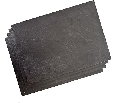 codiarts. 4er Pack DECOR Holzfaserplatte 30x42cm 2,8mm Stärke (HDF) Extra dichte und stabile Platten perfekt für Laserschneiden, Basteln & DIY Holzarbeiten - Extrem hohe Stabilität - (Schiefer-Optik)
