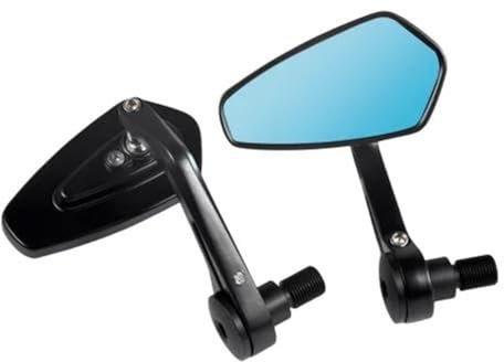 NRTNRFQW Lenkerspiegel Motorrad Lenkerendenspiegel MT-07 MT-09 MT10 R6 R1 FZ1/FZS1000 FZ6 FZ6R XJ6 TMAX530 TMAX500(1Pair A)