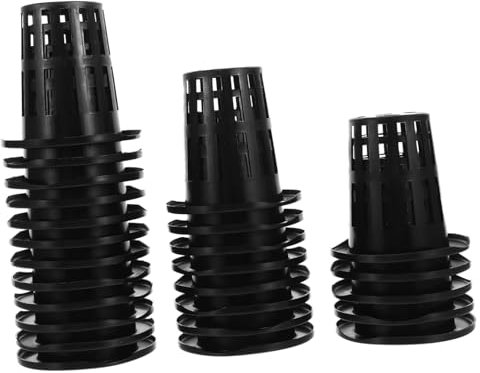 TOGEVAL 50pièces Pots Filet Plastique pour Culture Hydroponique Paniers De Plantation Petits Conteneurs pour Plantes