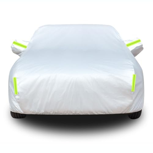 Gaoxianglin Auto Abdeckplane Wasserdicht für 𝖫𝖾𝗑𝗎𝗌 Ct200, Vollgaragen Outdoor wasserdicht Plane Oxford-Gewebe mit Reißverschluss Allwetter Schneeregen UV-Kratzer Schutz und Kratzern(Silver)