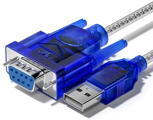 Hanprmeee USB to RS-232 DB9 Female Serial Adapter Cable, USB 2.0 Male to RS232 Female DB9(9-pin) Serial Converter Cable (3M)
