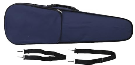 NOENNULL 4/4 Violinlagringslåda, Kolfiberfodral Oxford Tyg Lätt Fiollagringslåda med Ryggstrap Motståndsskydd 4/4 Fiolfodral för Resehemlagring