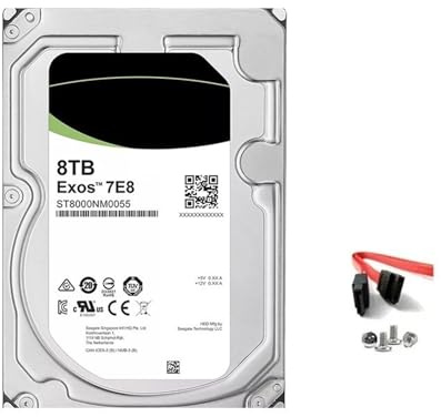 JXCHSWOU Disco Duro empresarial de 3,5 Pulgadas, 4 TB, 6 TB, 8 TB, 12 TB, 14 TB, 16 TB, 7200 RPM, SATA, 6 Gbps, caché de 256 MB, Disco Duro Interno(6TB ST6000NM0115)