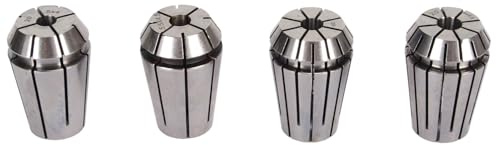 4 piezas Portabrocas de 4 mordazas Máquina de grabado CNC Torno de acero con alto contenido de carbono Portabrocas de resorte para fresado Centros de mecanizado de neumáticos de