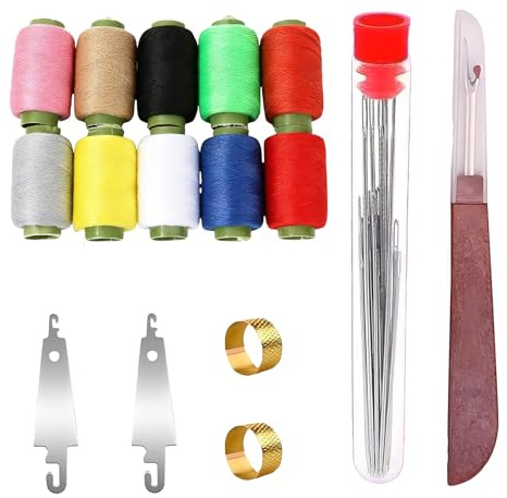 41 Pcs Sewing Needles Set, Portable Kit, Seam Ripper & Thimbles