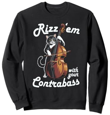Violoncelle de contrebasse Classique pour Chaton Sweatshirt