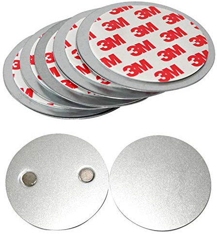 5er Set Rauchmelder Magnethalter - Selbstklebend für kleine und Mini Rauchmelder - 3M Klebepads mit Magnethalterung zur einfachen Befestigung/OHNE Bohren UND Schrauben/Plug & Play Montage
