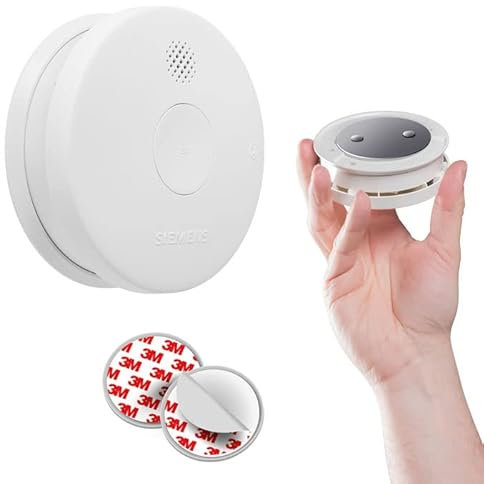 SIEMENS - Détecteur de fumée NF Autonomie 5 Ans Garantie 3 Ans - 5TC1292-6 + Support aimanté