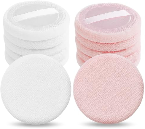 Sibba Lot de 12 éponges à poudre corps velours - Mini applicateur doigt portable - Surligneur moelleux - Coussin cosmétique femme