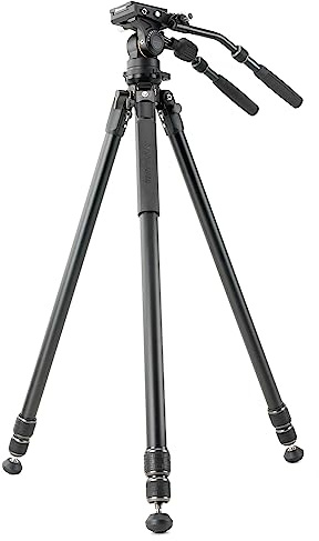 Vanguard Alta Pro 3VL 303AV18 Trípode de vídeo | Con semiesfera, Rótula de vídeo, Aluminio, Cerrado: 85,5cm, Extendido: 180cm, Soporta hasta 15kg