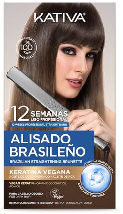 Kativa Kit Alisado Brasileño Cabellos Oscuros (Vegan)