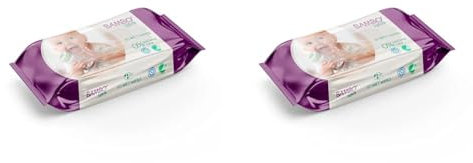 Bambo Nature Wet Wipes, Newborn Essentials, Eco-Friendly Baby Wipes, Gentle & Soft Wipes, Moisturising & Skin-Friendly Wet Wipes - 80 Wipes (Packaging may vary) (Pack of 2)