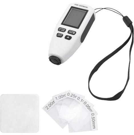 Jrifedptry 1 PZ Bianco Vernice Spessimetro Misuratore Digitale Rivestimento Auto Spessore Meter per Rivestimento Automobilistico