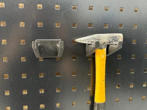 2 ganchos dobles para pared perforada para Güde - Gedore - ADB - Kraftwerk Lochwand Lochwand Vierkantlochung 38 mm/10 mm Lochwand Accesorios