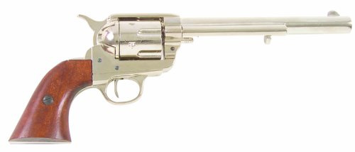 Deko Colt Revolver 1873 Kal. 45 7,5 Zoll nickel
