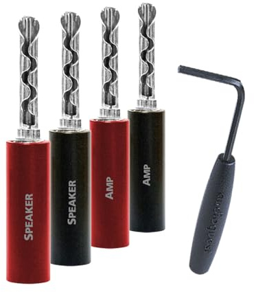 AudioQuest SureGrip 100 BFA/Banana Plugs Pack of 8 Silver