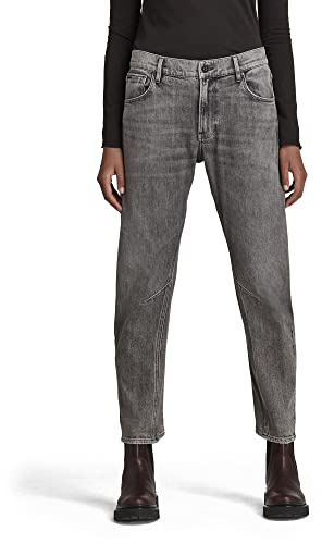 G-STAR dam Arc 3D Boyfriend Jeans, Blekt kol, 28W / 30L