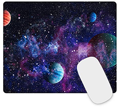 Mauspad Gaming Mousepad with Designs Stitched Edges 26 x 21 x 0.3 cm for PC, Laptop, Home Office (7625)