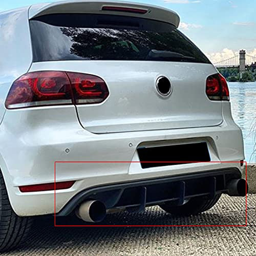 FWNT ABS-Material Heckstoßstange Diffusor für Golf 6 GTI 2010-2013, untere Stoßstange Lip Spoiler Karosserie Modifikation Zubehör
