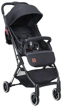 Kidmeister Reisebuggy Reise- Sport C-3D Sportwagen mit Liegefunktion Kinderwagen Jooger (Schwarz)