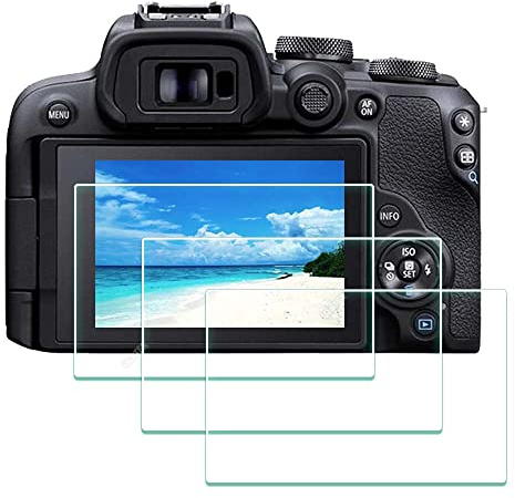 ULBTER schutzfolie Displayschutz für Canon EOS R100 EOS R10 EOSR10 Displayschutzfolie LCD Gehärtetes Glas Kratzfest Anti-Staub Blasenfrei [3 Stück]