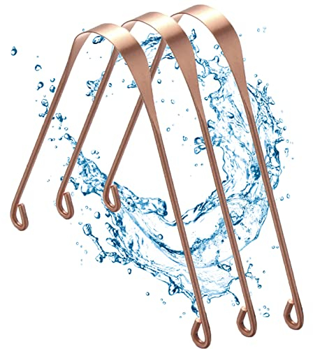 3 detergenti per lingua Ayurveda in 100% rame – raschietto per lingua dall'India