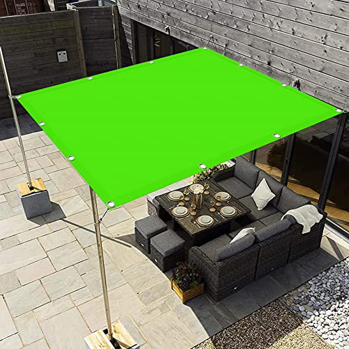 Sonnensegel Rechteckig 1.8 x 2 m Beschattung UV Schutz Terrassenüberdachung mit Spannseilen für Außenbereich Terrasse und Garten, Zart Grün