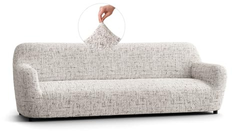 PAULATO - Sofabezug 4 Sitzer Stretch Mikrofaser, kratzfestes Gewebe, maschinenwaschbar, WavyTech-Technologie und Oeko-TEX-Zertifizierung - Kollektion Fantasie Vittoria - Made in Italy
