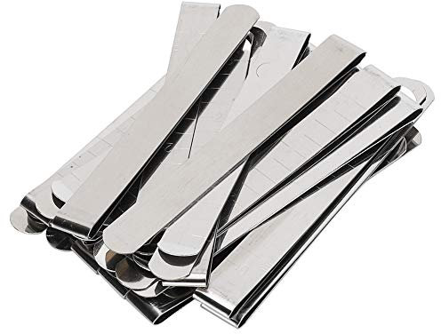 Atyhao 20Pcs Hemming Clips Set 3inch, Stainless Steel, Surface, Professional Measuring Hem, Engraved Sewing Clip, Wide Opening, Flat Base, ATYHAO74SKAVZ5EQ